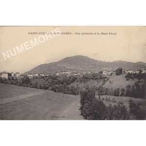 Saint-Etienne-de-Crossey vue g&eacute;n&eacute;rale et le mont Puzet