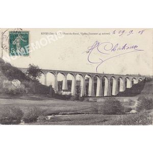 Rives (Is&egrave;re) le pont du Boeuf, viaduc (hauteur 45 m&egrave;tres)