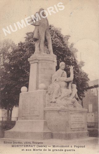 Montferrat (Isère) Monument à Pégoud et aux morts de la Grande Guerre