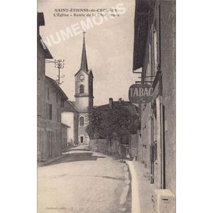 Saint-Etienne-de Crossey l'&eacute;glise route de Chartreuse