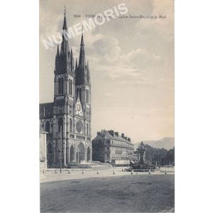 2656 Voiron (Is&egrave;re) Eglise Saint-Bruno et le Mail