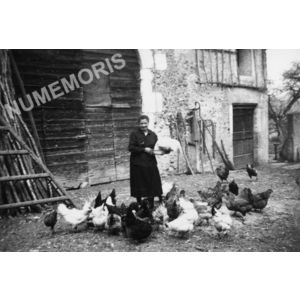 Chirens : basse-cour en 1935