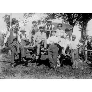 Chirens : vendanges vers 1920 &agrave; Clermont