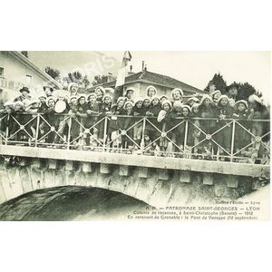 Le pont de Voreppe 12 septembre 1912 patronnage St Georges de Lyon