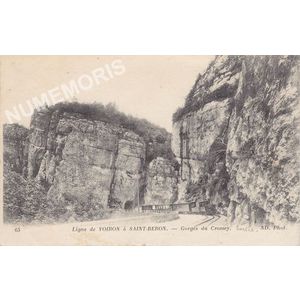 063 ligne de Voiron &agrave; Saint-B&eacute;ron gorges du Crossey