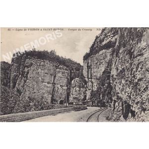063 ligne de Voiron &agrave; Saint-B&eacute;ron gorges du Crossey