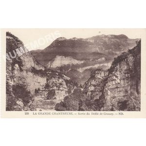 235 la Grande-Chartreuse sortie du d&eacute;file de Crossey ND