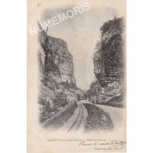 ligne de Voiron &agrave; Saint-B&eacute;ron gorges du Crossey