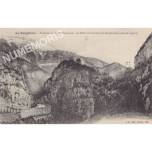 JG 233 le Dauphin&eacute; route de la Grande-Chartreuse le d&eacute;fil&eacute; du Crossey et la Grande Sure (altitude 1924m)