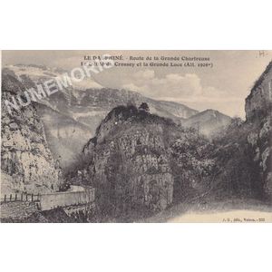 JG 233 le Dauphin&eacute; route de la Grande-Chartreuse le d&eacute;fil&eacute; du Crossey et la Grande LUCE (altitude 1924m)