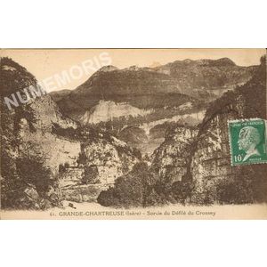 061 Grande-Chartreuse (Is&egrave;re) sortie du d&eacute;fil&eacute; du Crossey