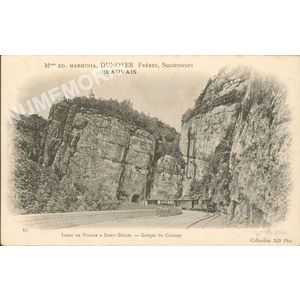 063 ligne de Voiron &agrave; Saint-B&eacute;ron gorges du Crossey