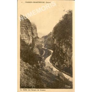 047 Voiron-Chartreuse (Is&egrave;re) le d&eacute;fil&eacute; des gorges de Crossey