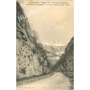 GD 246 le Dauphin&eacute; route de la Grande-Chartreuse le d&eacute;fil&eacute; du Crossey et la Grande Sure (altitude 1924m)