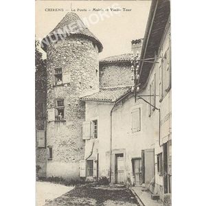 Chirens la poste mairie et vieille tour