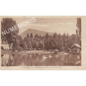 060 Voiron le jardin de ville la pi&egrave;ce d'eau LL