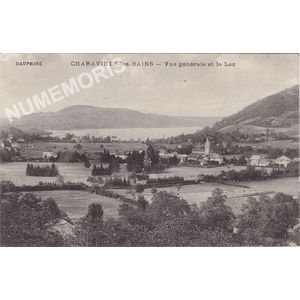 Charavines-les-Bains vue g&eacute;n&eacute;rale et le lac