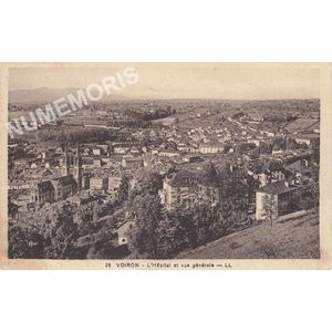 028 Voiron l'h&ocirc;pital et vue g&eacute;n&eacute;rale LL