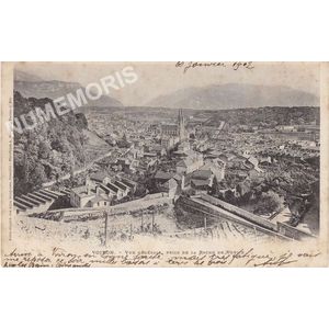 Voiron vue g&eacute;n&eacute;rale prise de la roche de Vouise