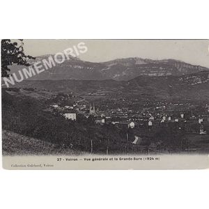 027 Voiron vue g&eacute;n&eacute;rale et la Grande-Sure (1924 m)