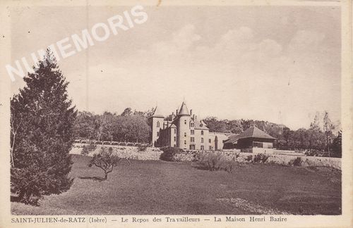 Saint-Julien-de-Ratz (Is&egrave;re) le repos des travailleurs la maison Henri Bazir