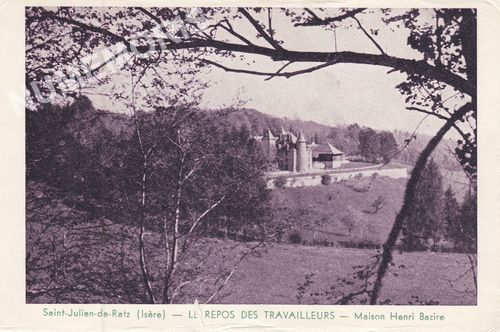 Saint-Julien-de-Ratz (Is&egrave;re) le repos des travailleurs maison Henri Bazir