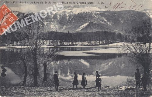 1344 Dauphin&eacute; le lac de St-Julien-de-Ratz et la Grande-Sure ER
