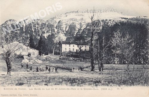 environs de Voiron les bords du lac de St-Julien-de-Ratz et la Grande-Sure (1924 m.) Ch. M.