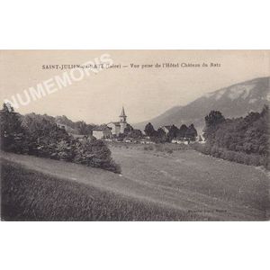 Saint-Julien-de-Ratz (Is&egrave;re) vue prise de l'h&ocirc;tel ch&acirc;teau du Ratz