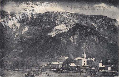 1345 le dauphin&eacute; St Julien-de-Ratz et la Grande-Sure (1924m.) ER