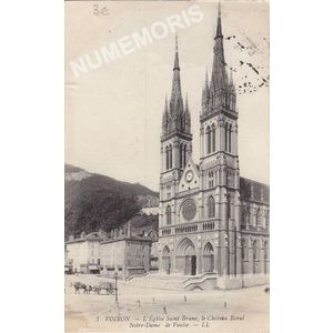 003 Voiron l'eglise Saint-Bruno, le ch&acirc;teau Baral Notre-Dame de Vouise