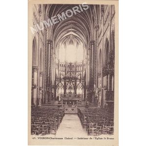045 Voiron-Chartreuse (Is&egrave;re) int&eacute;rieur de l'&eacute;glise Saint-Bruno