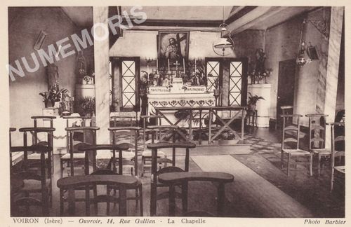 Voiron (Is&egrave;re) Ouvroir 14, rue Gallien la chapelle