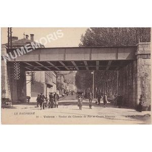 Le dauphin&eacute; 23 Voiron viaduc du chemin de fer et cours S&eacute;nozan 