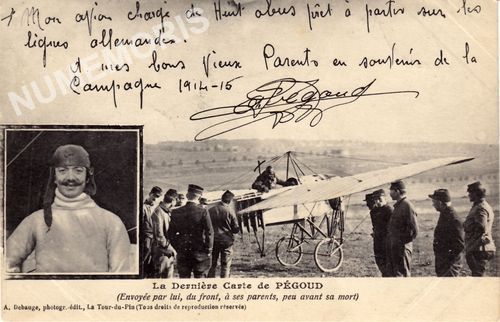 la dernière carte de Pégoud