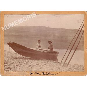 barque sur le lac de Paladru avant 1900