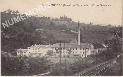 la Patini&egrave;re (Is&egrave;re) papeterie Lafuma-Navarre