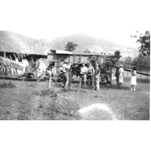 la batteuse de M. Jacolin sur Paviot en 1950