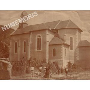 Saint-Joseph de Paviot vers 1900 avec l'abbé Besson