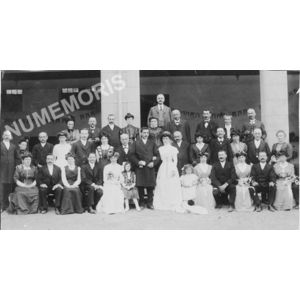 Mariage Queyron à Paviot en 1909