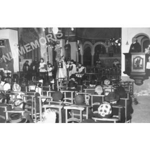 Voiron messe &agrave; Sermorens vers 1950