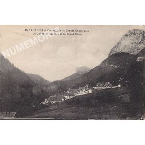 061 Dauphin&eacute; couvent de la Grande-Chartreuse le col de la Ruch&egrave;re et le Grand Som