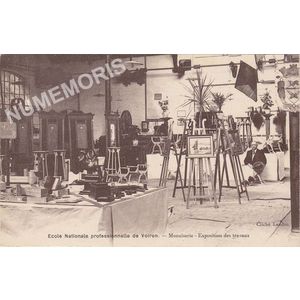 Ecole Nationale professionnelle de Voiron Menuiserie exposition des travaux