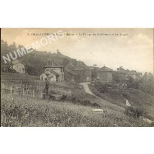 002 Charavines-les-Bains (Is&egrave;re) le village du Guillermet et les &eacute;coles