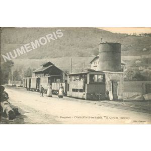 Dauphiné Charavines-les-Bains la gare du tramway