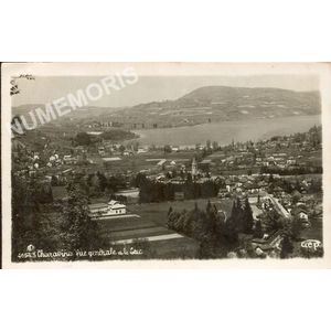 4654-3 Charavines vue g&eacute;n&eacute;rale et le lac