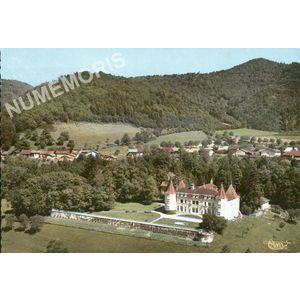 St-Nicolas de Macherin (38 Is&egrave;re) cc 117-19 A vue a&eacute;rienne le ch&acirc;teau