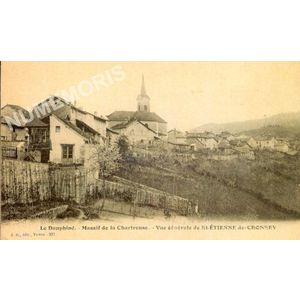 JG 237 le Dauphine massif de la Chartreuse vue g&eacute;n&eacute;rale de St-Etienne-de-Crossey