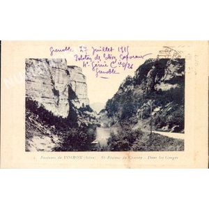 001 environs de Voiron (Is&egrave;re) St-Etienne-de-Crossey dans les gorges