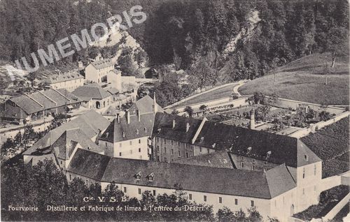 Cie VSB Fourvoirie distillerie et fabrique de limes &agrave; l'entr&eacute;e du D&eacute;sert